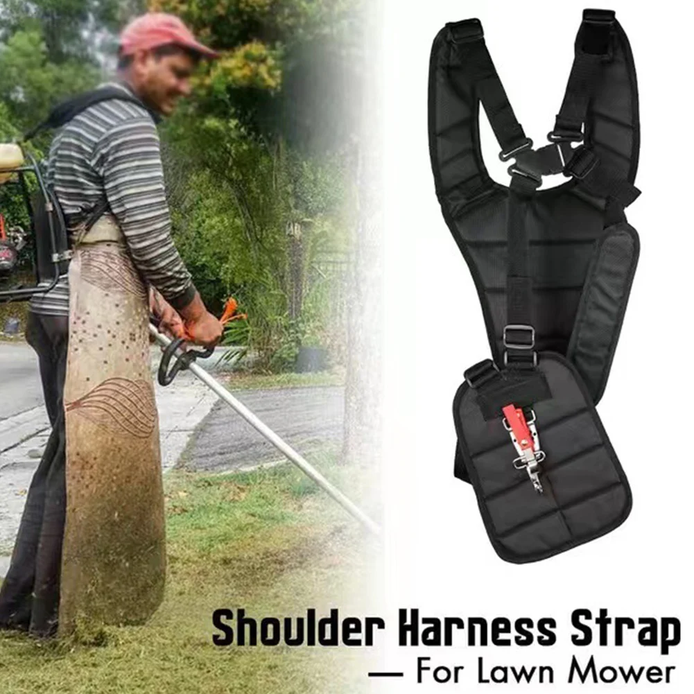 Double Shoulder Harness Labor Saving Herringbone Buckle Padded Belt Lightweight Shock-Absorbing Brush Cutter Trimmer Accessories