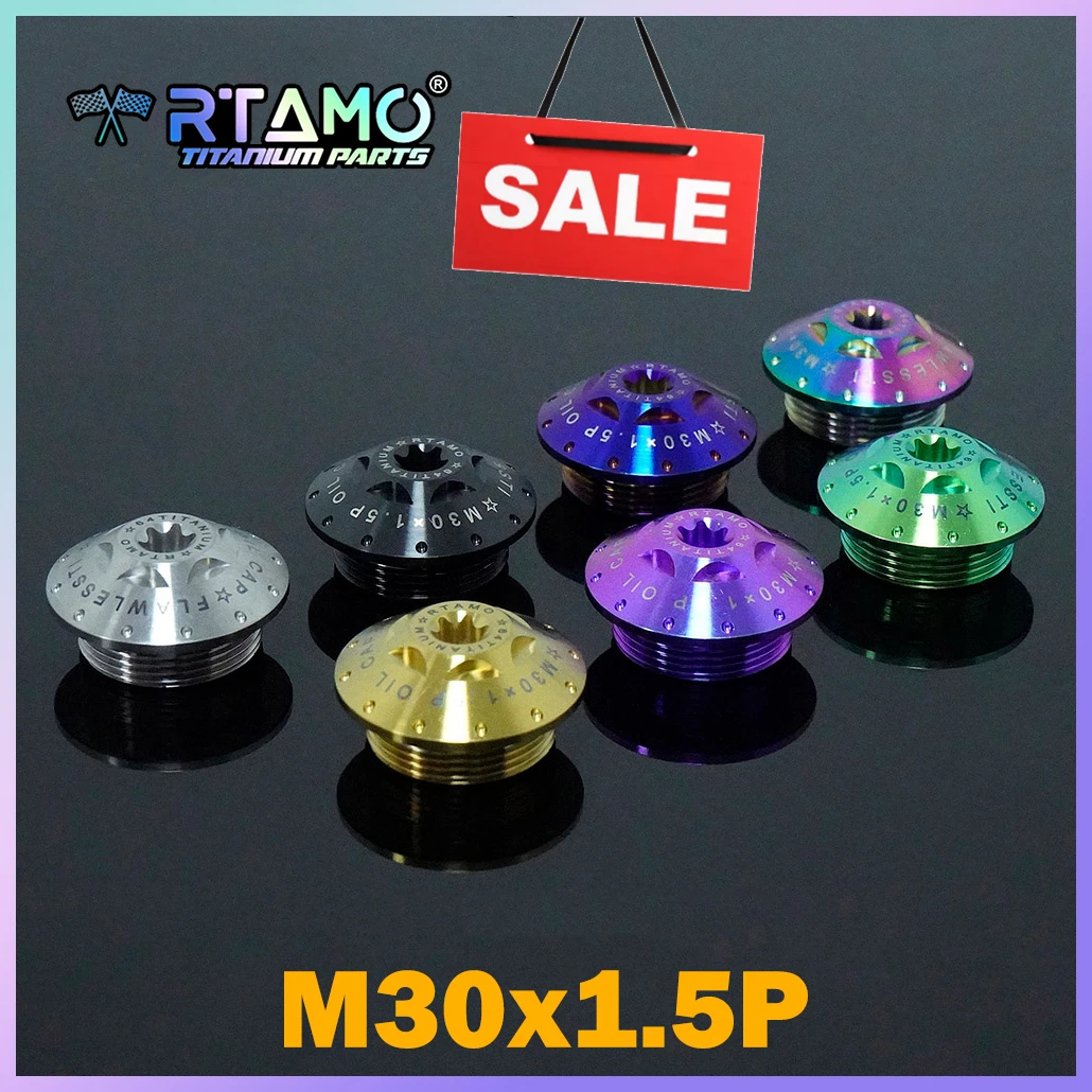 

RTAMO M30 Gr5 Titanium Engine Oil Bolts for Kawasaki ZX-6R/10R/12R/14R Modified