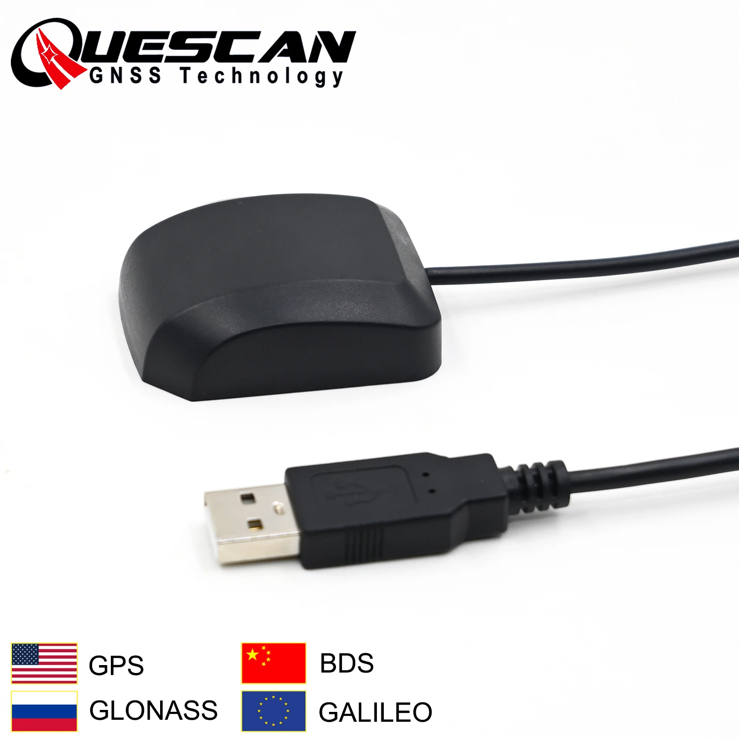 QUESCAN GPS Connector Android USB GNSS Antenna Receiver GPS GLONASS Galileo BeiDou Satellite Receiver UBX-M8030 NEO-M8N QU33N