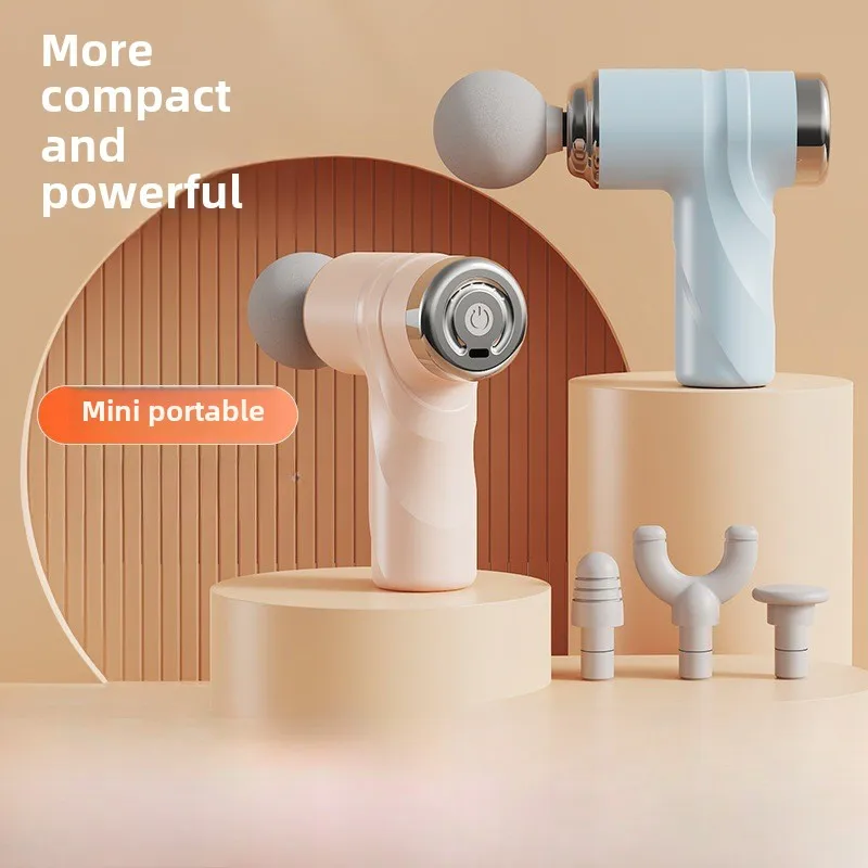 

Small Fascia Gun Mini Portable Muscle Relaxation Cervical Spine Massager Instrument Female Massage Gun