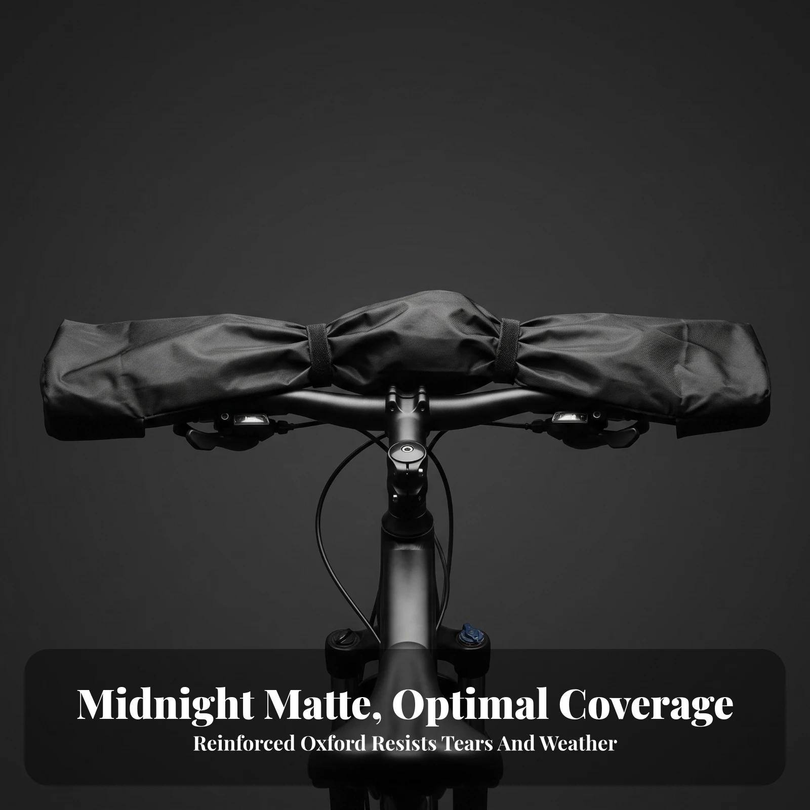 Handlebar Cover Lightweight Cycle Handlebar Cover with Hook-and-Loop Straps Shield Elastic for Commuters, Outdoor Storage