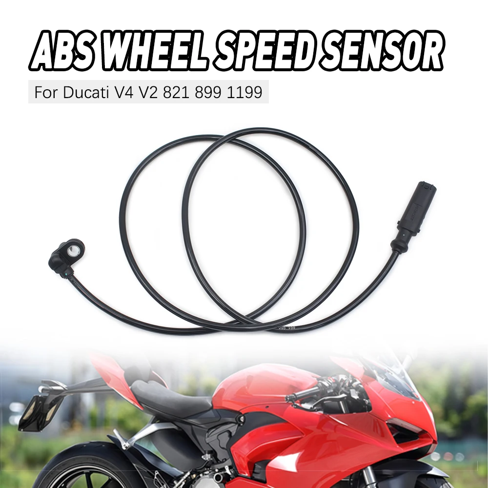 الجبهة الخلفية الفرامل الاستشعار ABS عجلة السرعة الاستشعار 115 سنتيمتر 45 "ل Ducati 55212121B V4 V2 821 899 1199 دراجة نارية الملحقات #1
