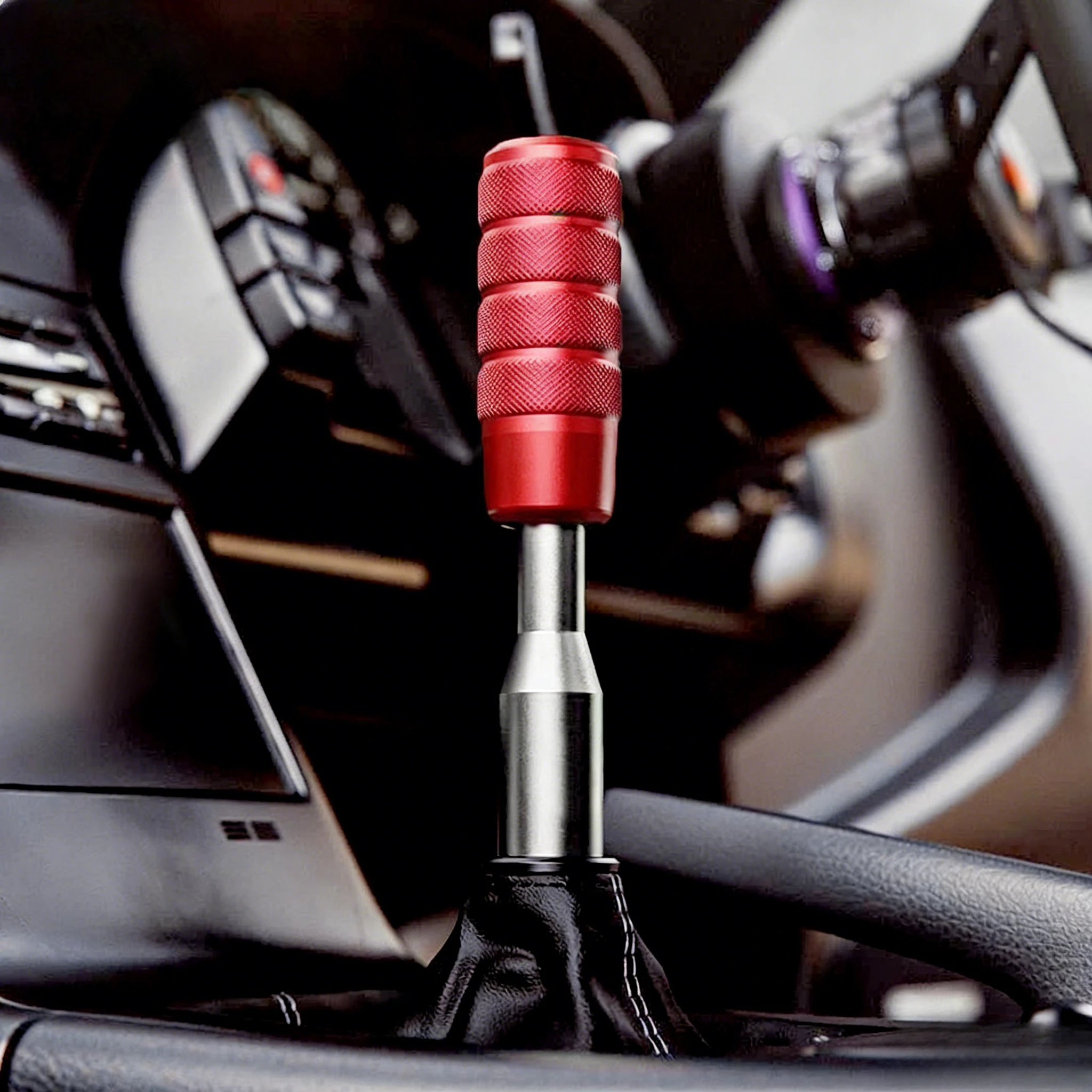 

Матовая ручка переключения передач Высококачественная головка переключения передач Ручная шестерня удлиненная и повышенная Металлический рычаг переключения передач общего назначения Автоинтерьер