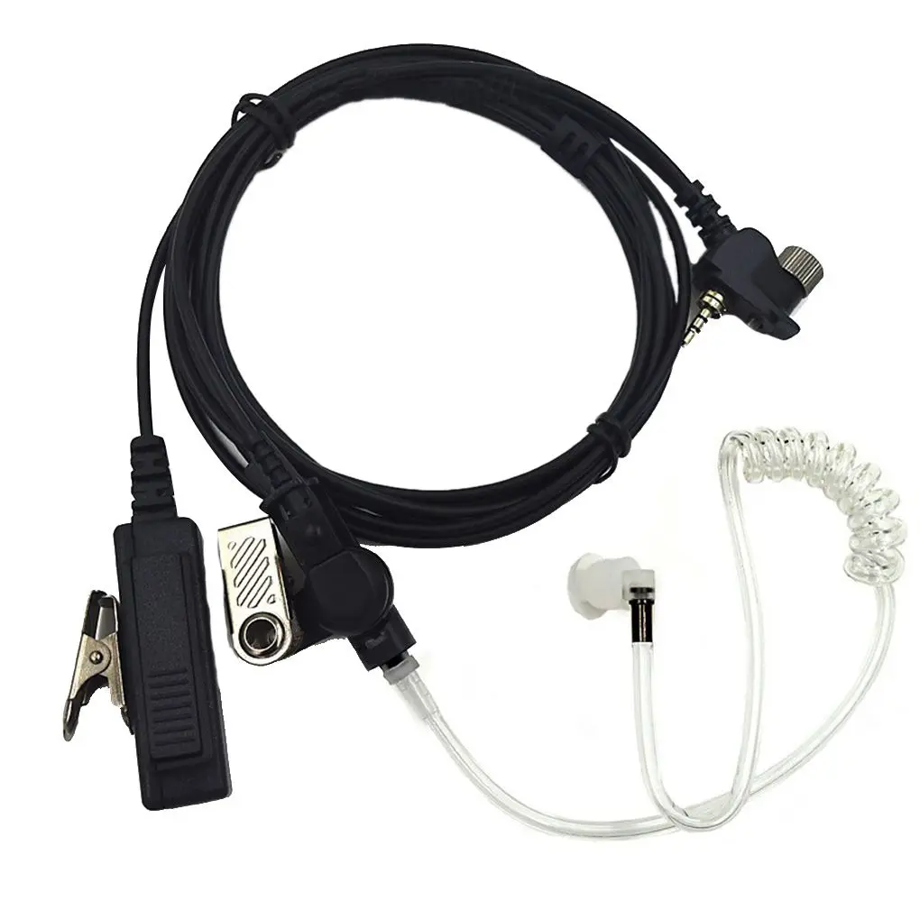 Acoustic Air Tube Headset Earpiece PTT Replacement for Radio MTH800 MTH600 MTH650 MTH850 MTP850 MTS850 Walkie Talkie