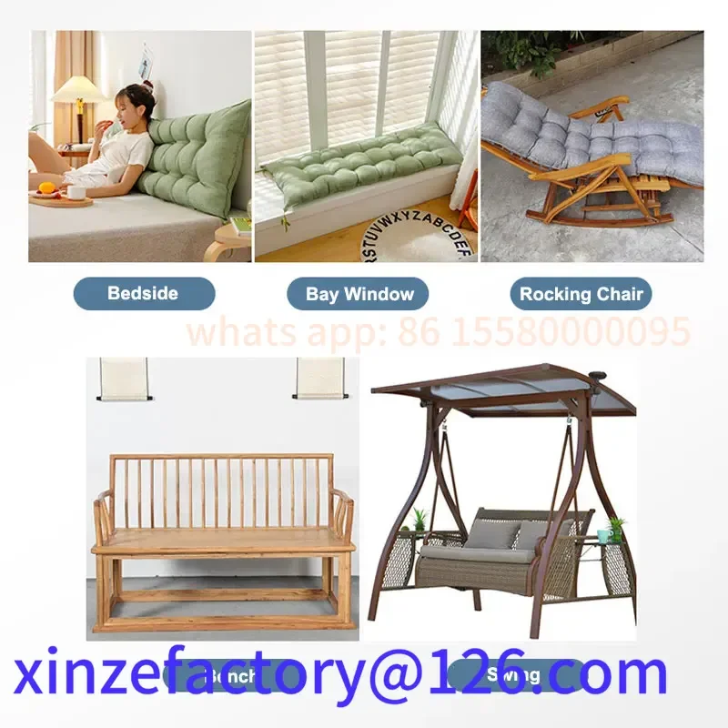 Customizable Rectangular Headboard Reading Body Pillow, Bedside Lumbar Chair, Reading