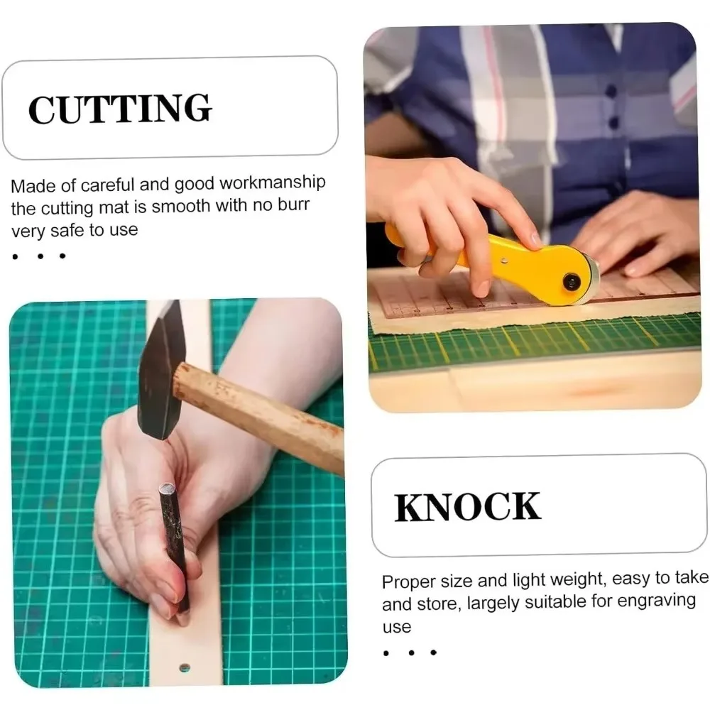 A3 PVC Cutting Mat Single Side for Patchwork Sewing DIY Knife Engraving Leather Workbench Pad - Manual Cutting Board