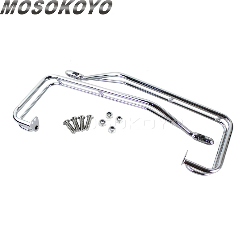Motocyklowe chromowane ochraniacze na sakwy do Harley Touring Road King Electra Glide Ultra Classic Street Glide CVO Limited 09-13 — zdjęcie 7