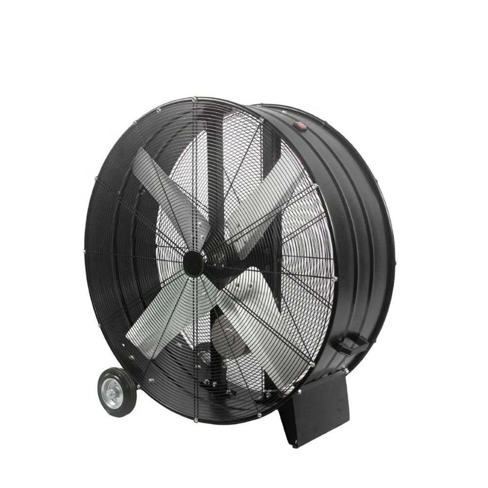 

48 inch High air volume large range drum fan barrel fan for indoor, playground, green house, farm belt drive motor