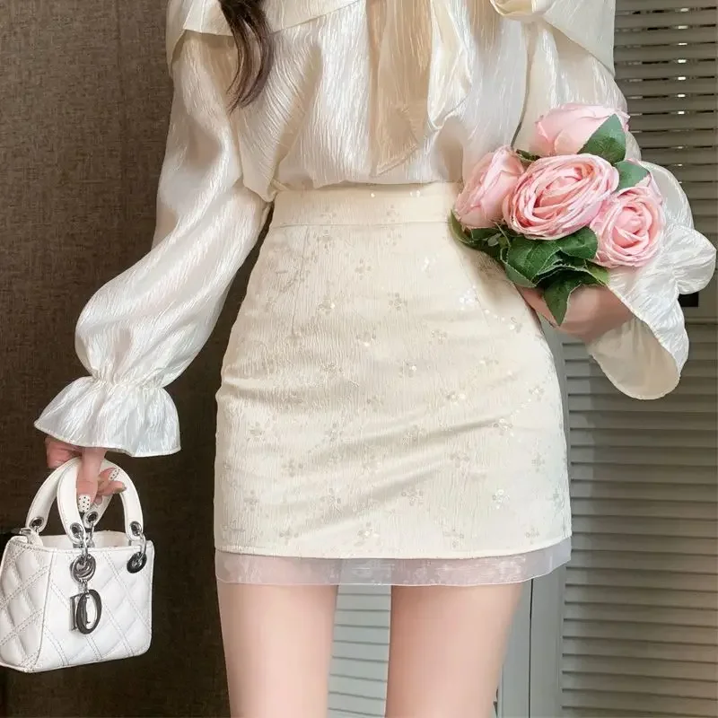 Female Skirts A Line Wrap Zipper Tight Women's Skirt Trend Stylish Streetwear Offer Aesthetic Hot Korean Style Summer 2024 V On