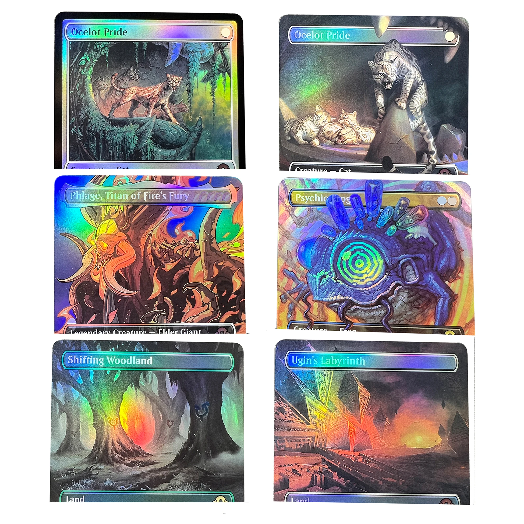 Ocelot Pri Netherg Shifting Woodl 357 Ugin's Labyri MH3 FOIL TCG, Tarjeta Coleccionable en Inglés de Alta Calidad