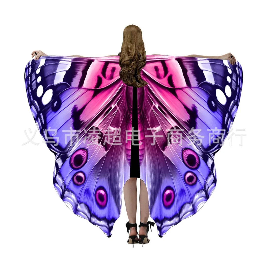 Хэллоуин шаль в стиле мотылька красочный принт плащ бабочки фея женский танцевальный костюм для взрослых Хэллоуин плащ с крыльями бабочки Хэллоуин шаль в стиле мотылька красочный принт плащ бабочки фея женский танцевальный костюм для взрослых Хэллоуин плащ с крыльями бабочки
