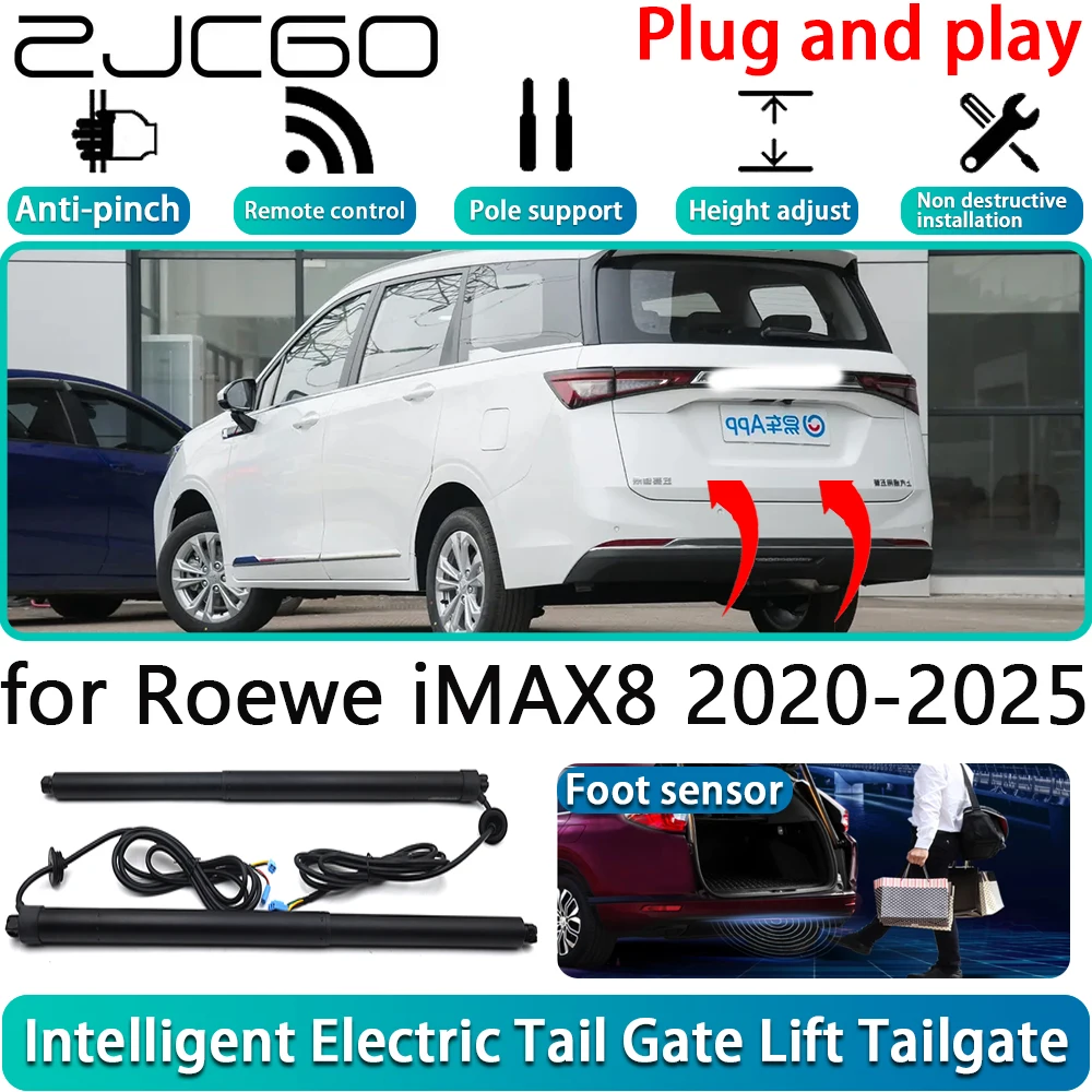 

ZJCGO for Roewe iMAX8 2020-2025 Car Electric Powered Tailgate Power Liftgate Automatic Tailgate System With Foot Sensor