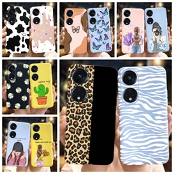 Reno 8T Leopard Phone Case For OPPO Reno8 T 4G Back Cover Soft Silicone Girls Bumper Matte Fundas For OPPO Reno 8T CPH2481 Coque