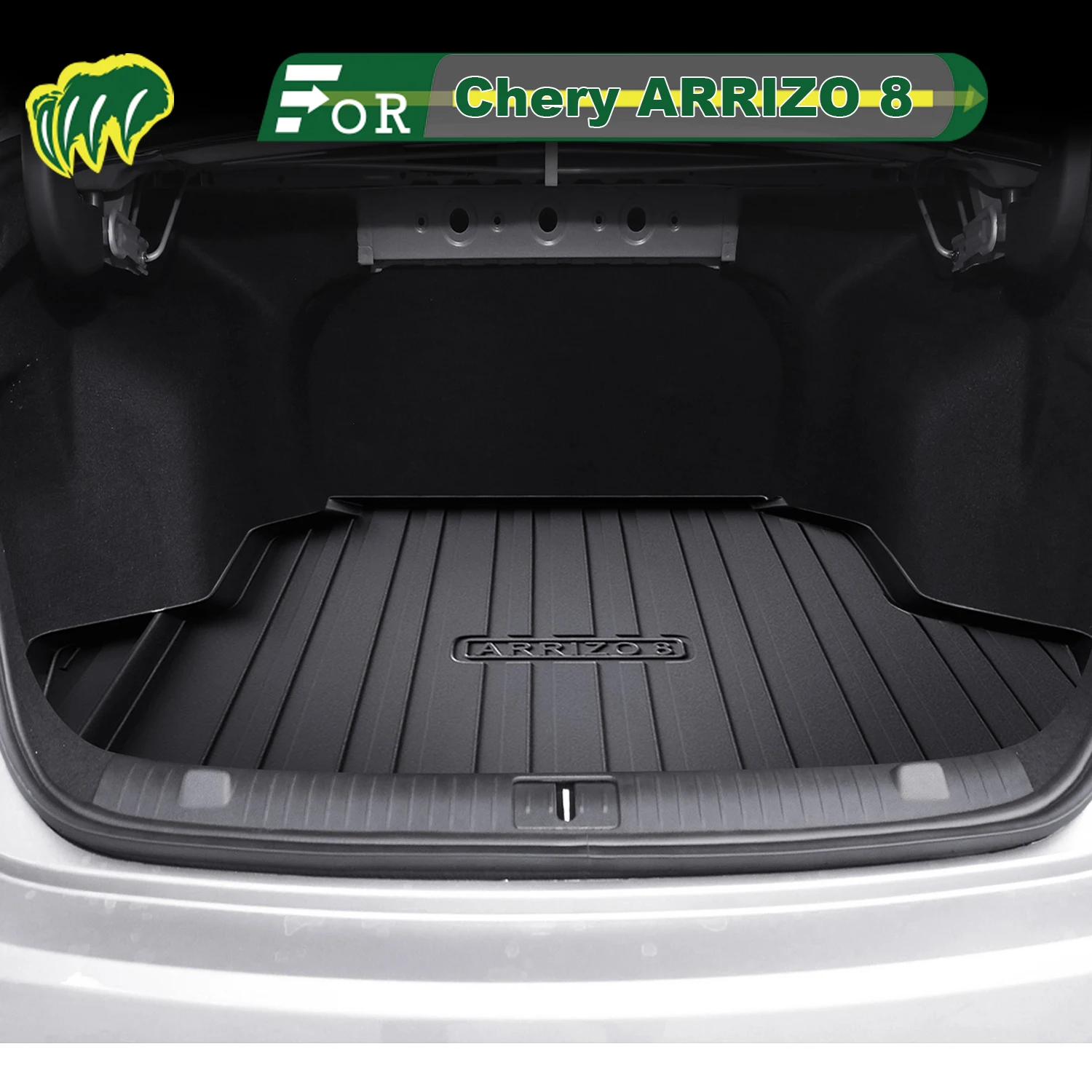 

For Chery ARRIZO 8 2022-2025 TPE Custom Fit Car Trunk Mat All Season Cargo Mat 3D Shaped Trunk Liner Rear Trunk Protection Mat