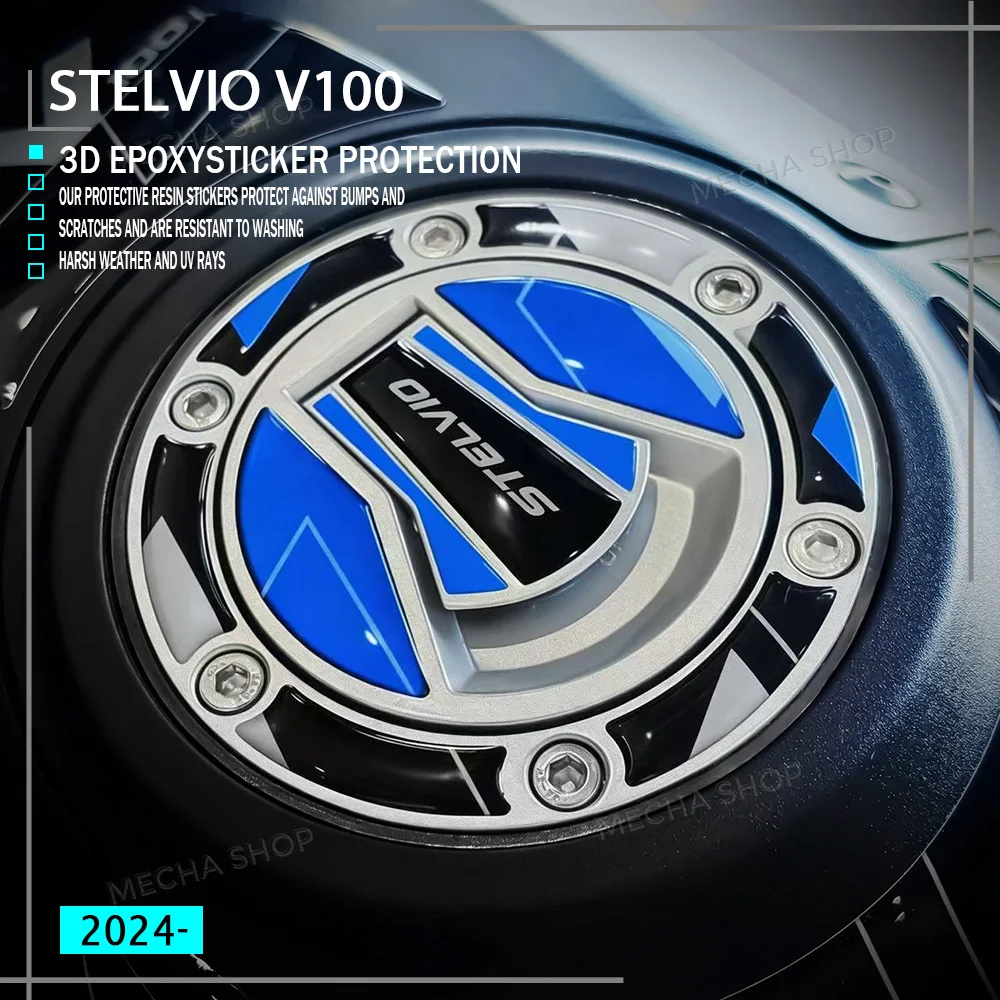 

Для Moto Guzzi Stelvio 2024- защита масляной крышки мотоцикла Stelvio v100 наклейка 3D эпоксидная наклейка