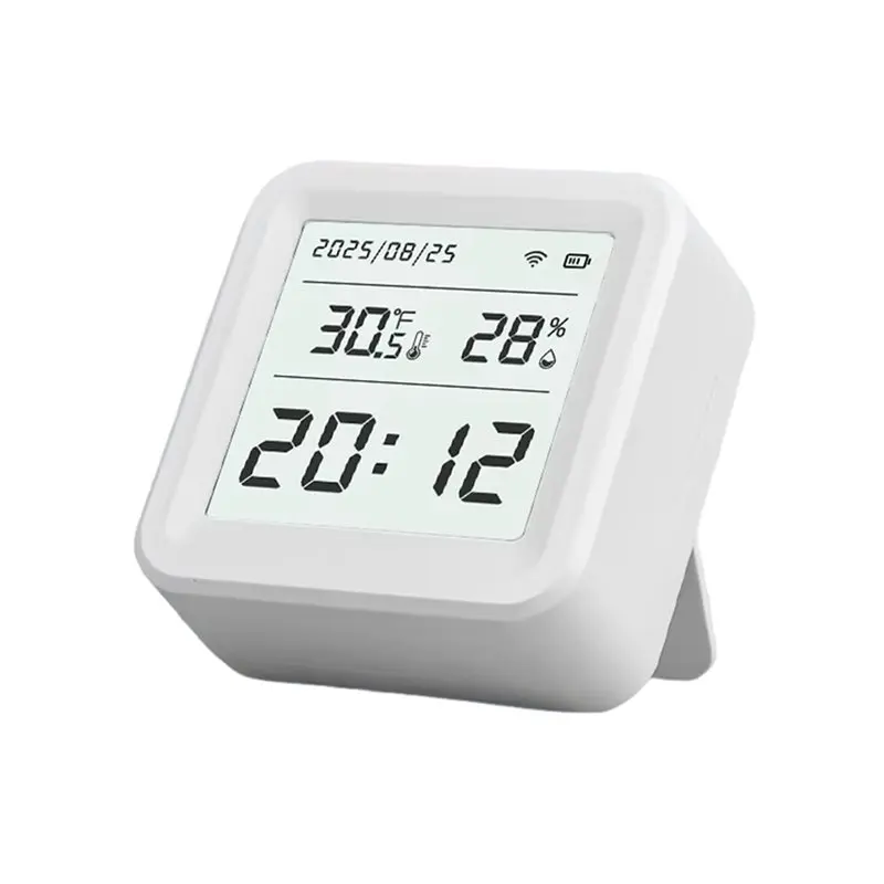 

Smart Living Products Tuya Wifi Indoor Thermometer Hygrometer Temperature Sensor Battery Powered Smart Device