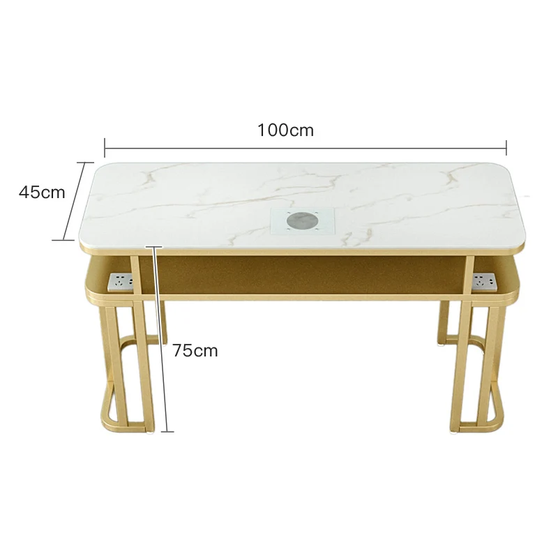 Modern Luxury Nail Table Dressing Aesthetic Professional Manicure Table Beauty Salon Tavolo Manicure Salon Furniture LJ50MT