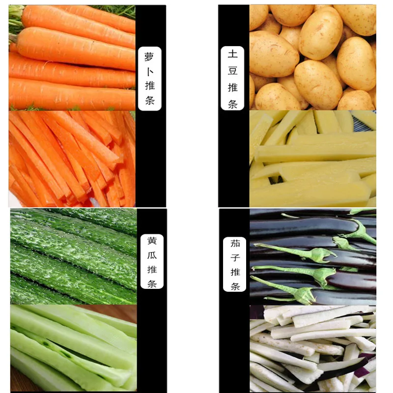 Rebanador comercial de acero inoxidable, cortador francés completamente automático, herramienta para hacer patatas fritas, máquina para cortar patatas fritas