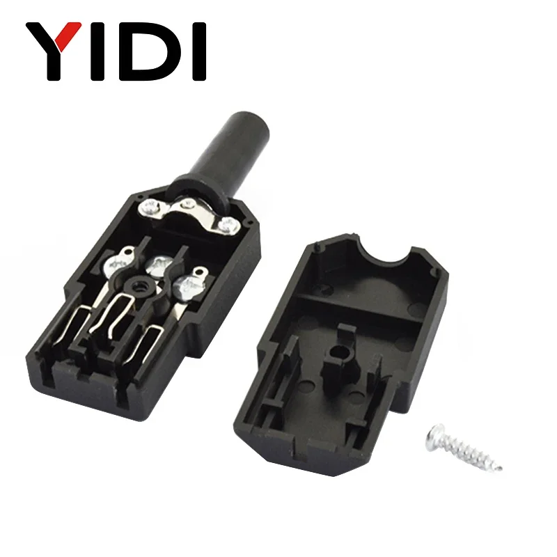 10A 250V IEC Straight Cable Plug Connector C13 C14 Female Male Plug Rewirable Power Connector 3 Pin AC Socket Industrial Plug