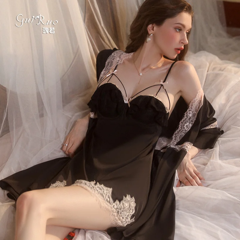 High-End French Socialite Lace Pure Desire Style Affordable Luxury and Sexy Women's Pajamas