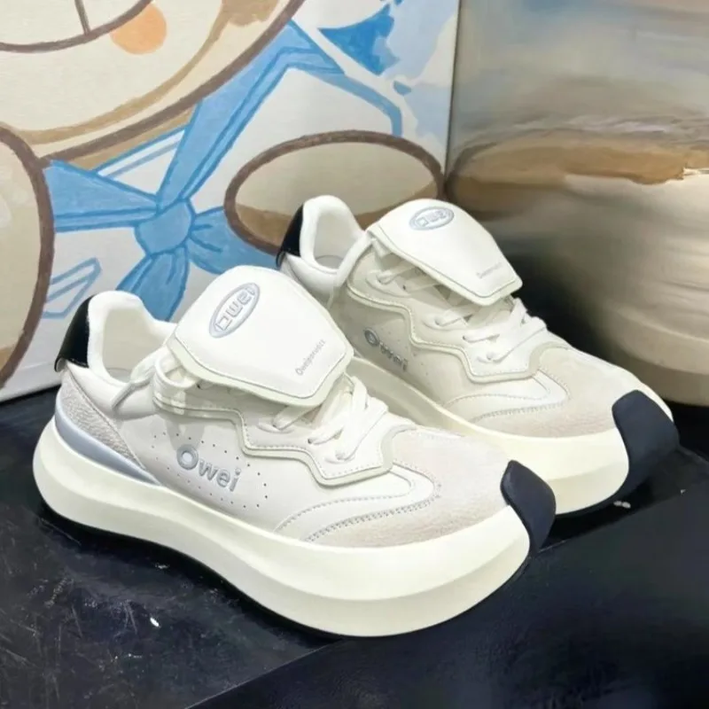 

Мужская обувь, новые повседневные туфли в китайском шикарном стиле, спортивная обувь в стиле ретро на толстой подошве для женщин весной и осенью 2025 г.