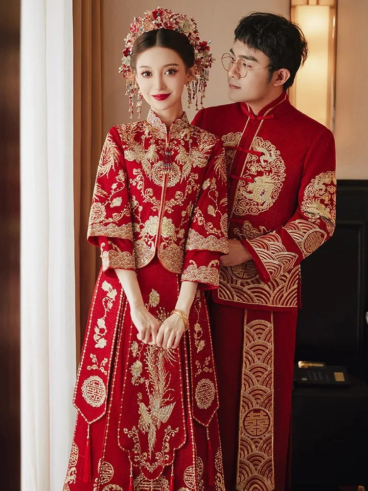 qipao wedding dress Traditional this would be it Chinese Style White Wedding Qipao