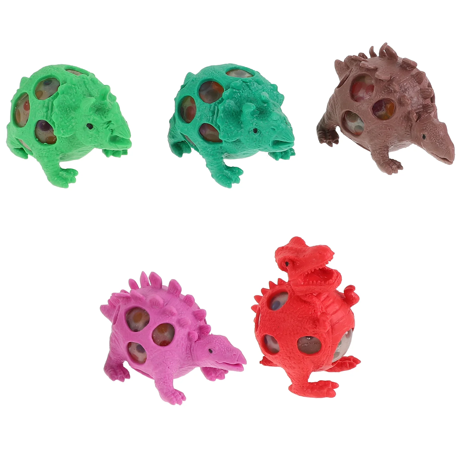 10 Uds. Bola de ventilación de dinosaurio juguetes para niños Squishy elástico Fidget Squeeze Animal sensorial