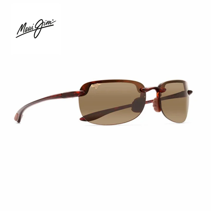 Maui Jim-gafas de sol sin montura para hombre y mujer, lentes deportivas clásicas, rectangulares, ultraligeras, UV400