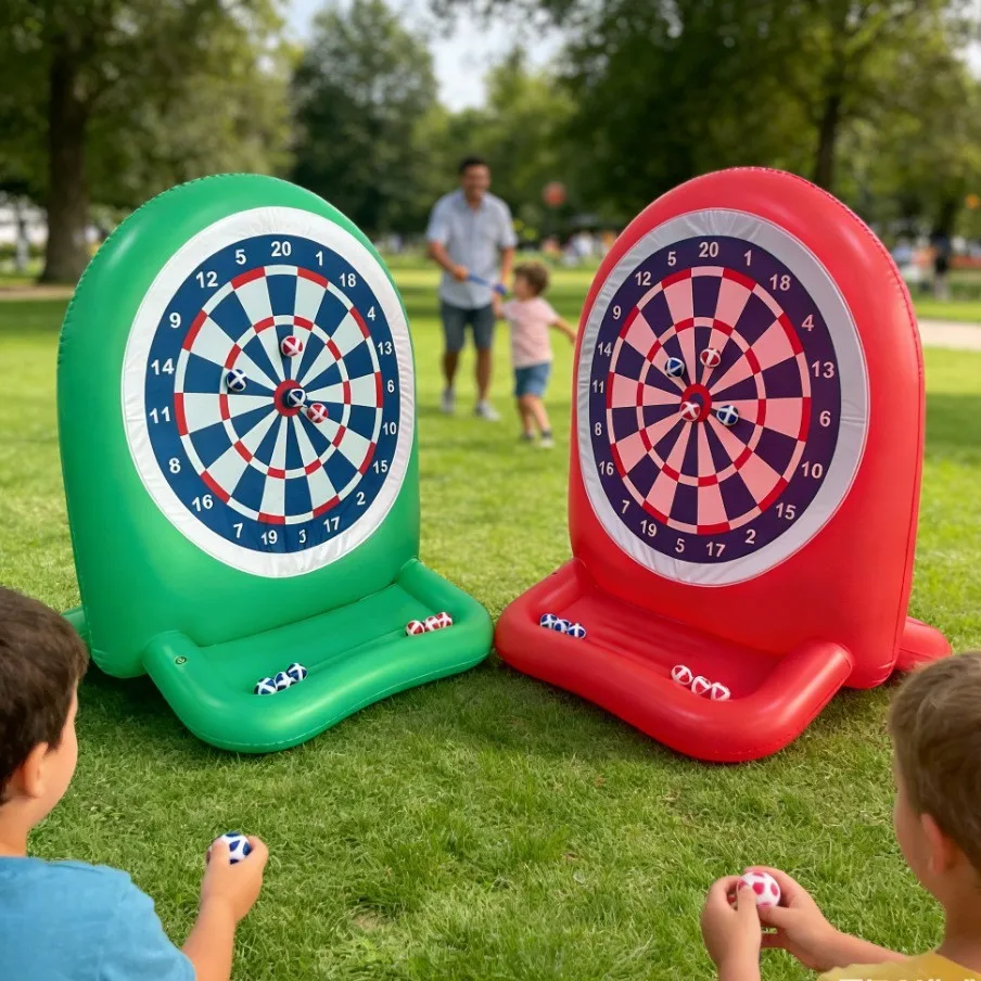 pvc-inflatable-water-target-outdoor-swimming-pool-dartboard-interactive-children's-toy-for-family-gatherings-on-the-lawn