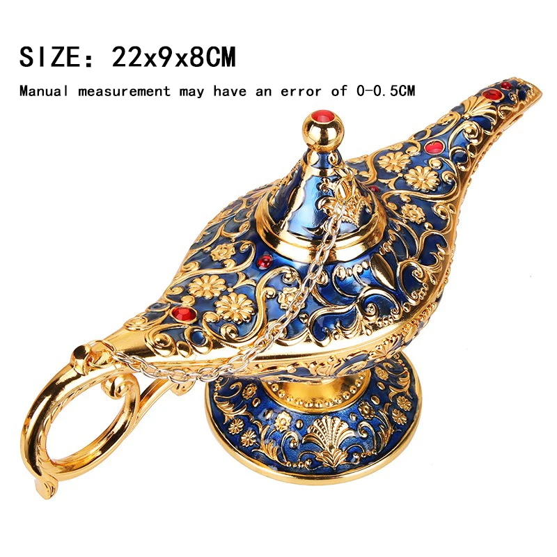 Aladdin's Magic Lamp Russian Wishing Lamp Tin ware retro crafts alloy creative home crafts ornaments birthday gifts