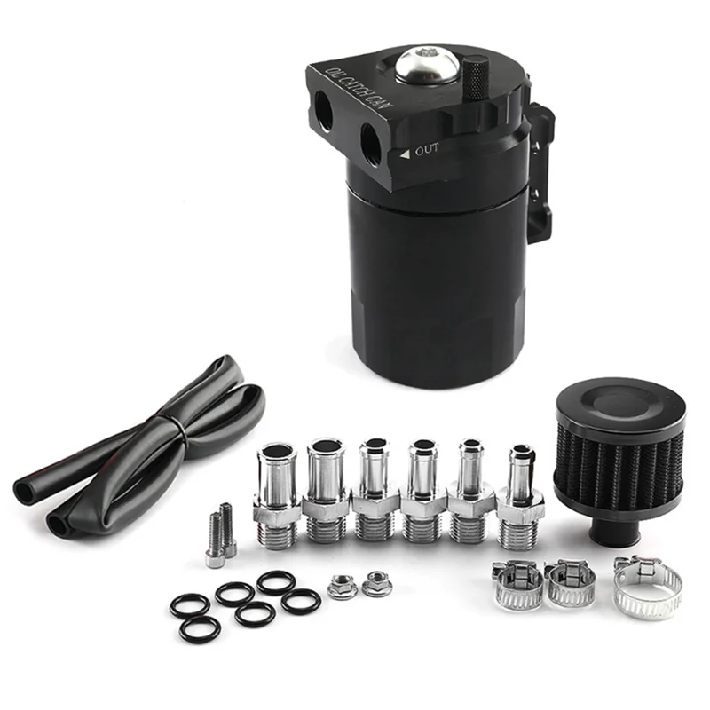 

HOT-Car Universal 300ML Oil Breathable Can Engine Air Separator With Vent Hole Engine Air Oil Separator,Car Universal 300ML Oil