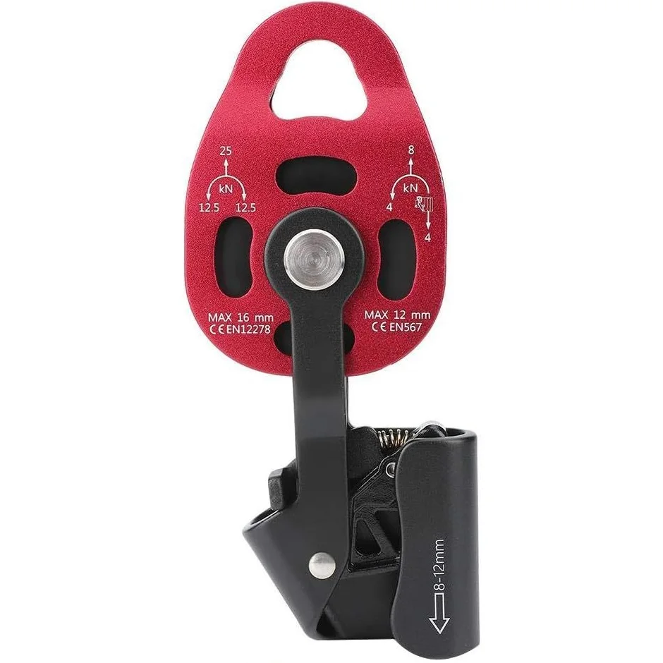 Lift Weight Pulley Device Rescue Survive Gear Rock Climb High Altitude Heavy Transport Effortless Pulley Working At Heights