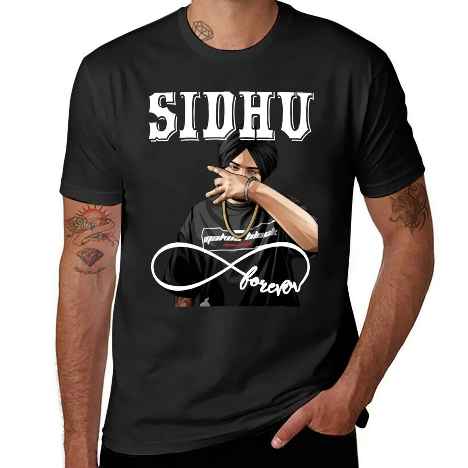 Sidhu Moosewala Stickers T-Shirt anime clothes quick-drying plus size tops heavy weight t shirts for men