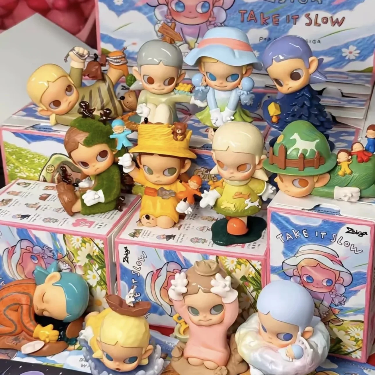 

Zsiga Take It Slow Series Genuine Blind Box Toys Kawaii Anime Action Figure Caixa Caja Surprise Mystery Box Dolls Girls Gift