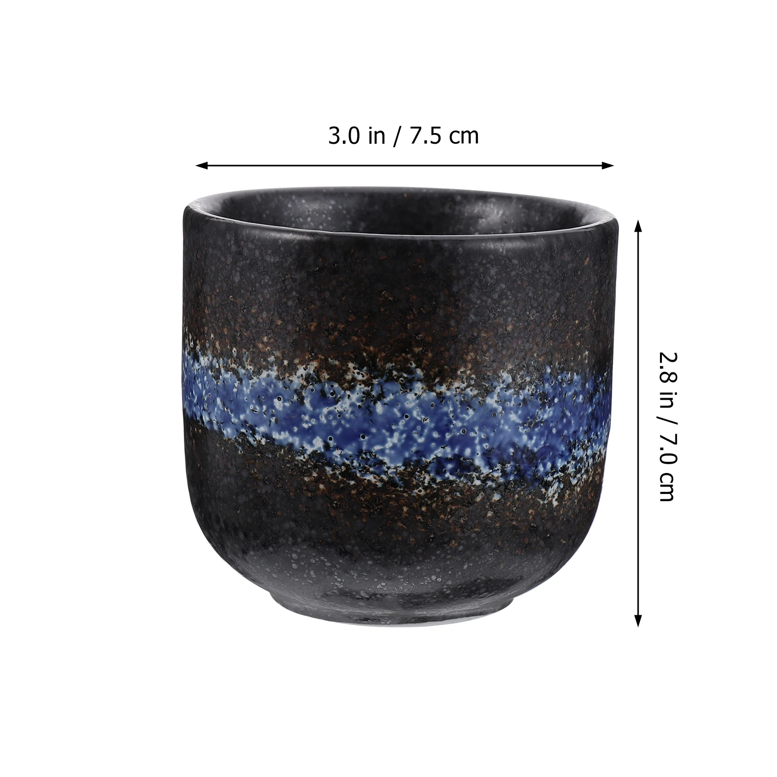 

2Pcs 200Ml Japanese Colorful Ceramic Cup Food Grade Safe for Hot Chocolate Coffee Milk Juice Portable Reusable Home Office