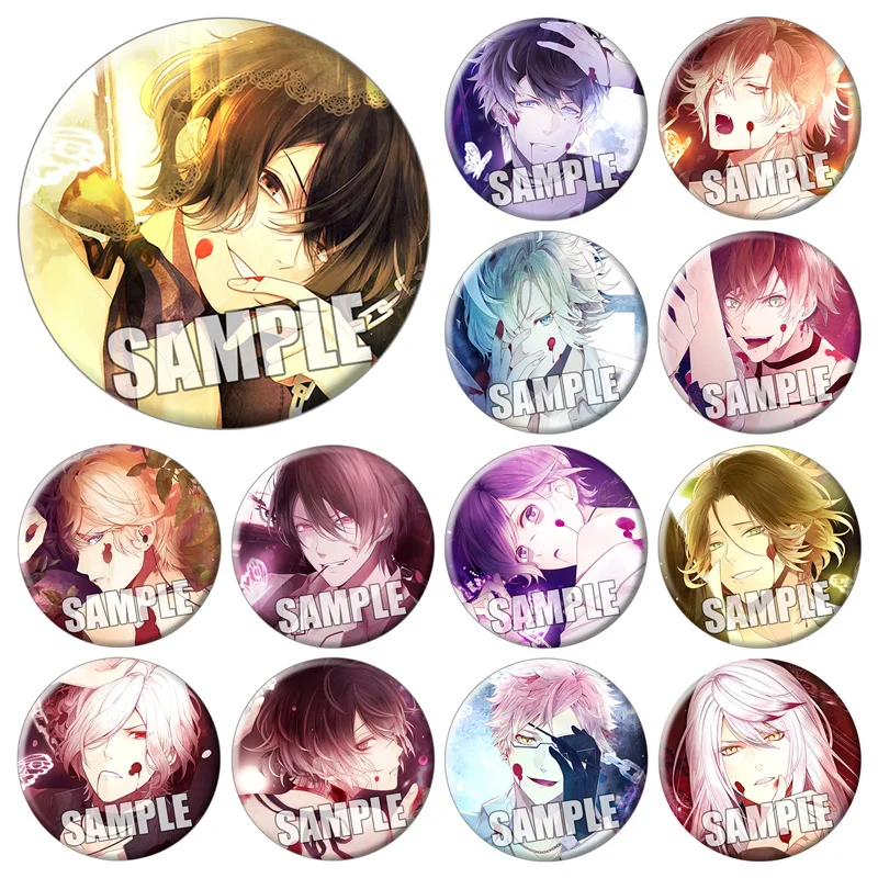 DIABOLIK LOVERS  broches 58mm Badges