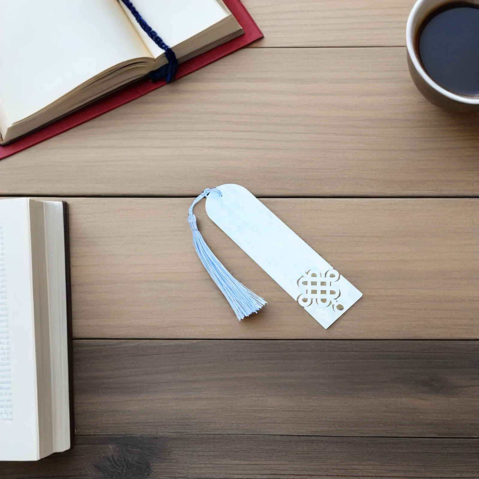 

12Pcs Chinese Style Bookmark Hollow Acrylic Design with Tassel for Reading Aesthetic Book Accessories Cultural Fusion Page