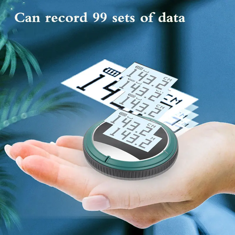 324 Ft Electronic Digital Tape Measure with LCD Display Digital Ruler Small Smart Long Distance Rolling Measuring Tool