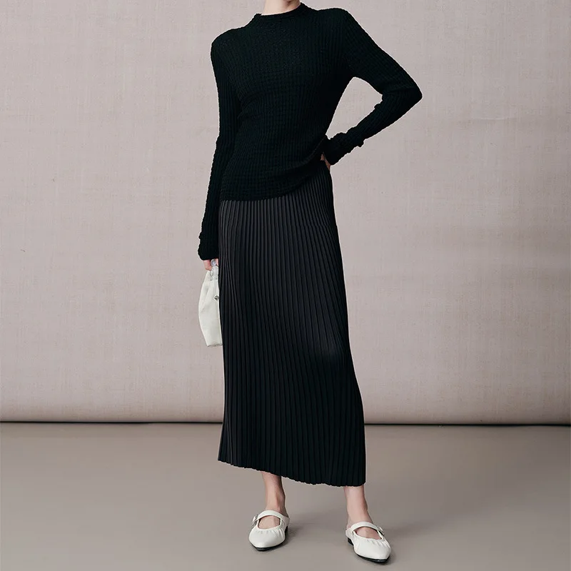 

2026 High-end Half-length Skirt for Women in Spring and Summer, High-pressure Pleating Skirt