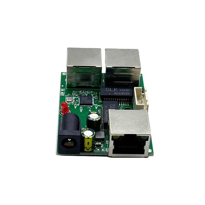 Mini PCBA 4 puertos Networkmini módulo de interruptor ethernet 10/100Mbps 5V 12V 15V 18V 24V