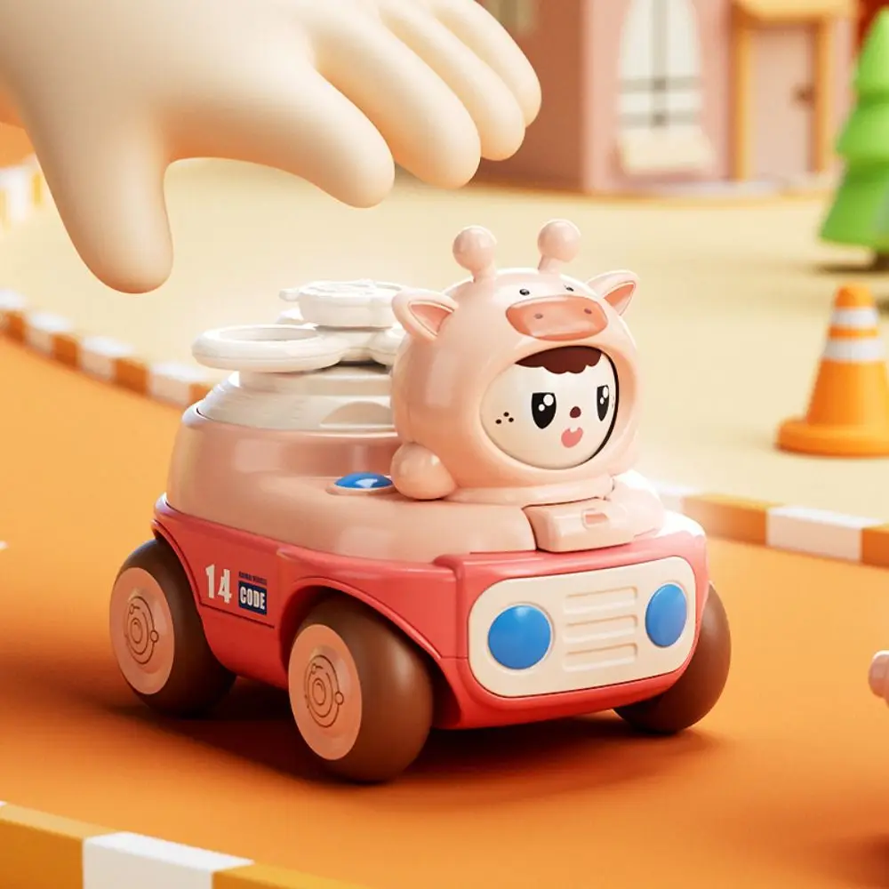 3 Facial Inertia Car Face Changing Early Learning Pull Back Vehicle Plastic Mini Pull Back Press Vehicle