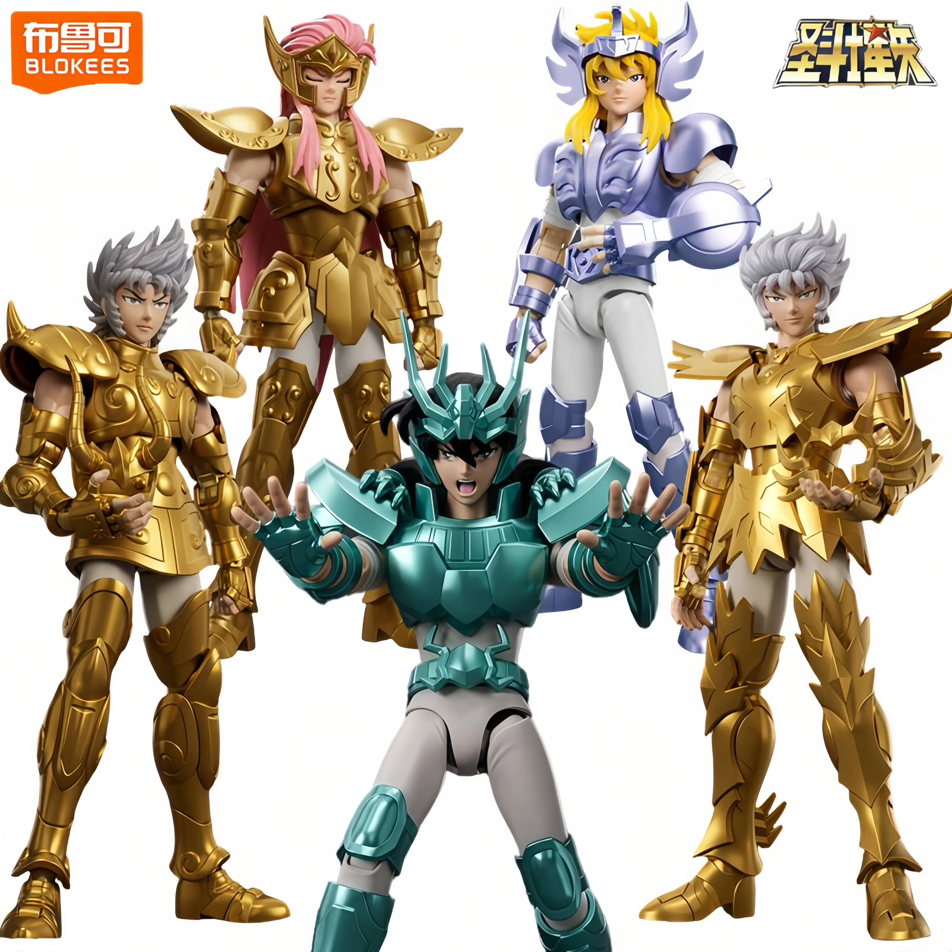 Nuevos BLOKEES Saint Seiya Dragon Shiryu Capricornio Shura Cancer Death Mask colección de personajes juguetes ensamblados figura de acción regalo