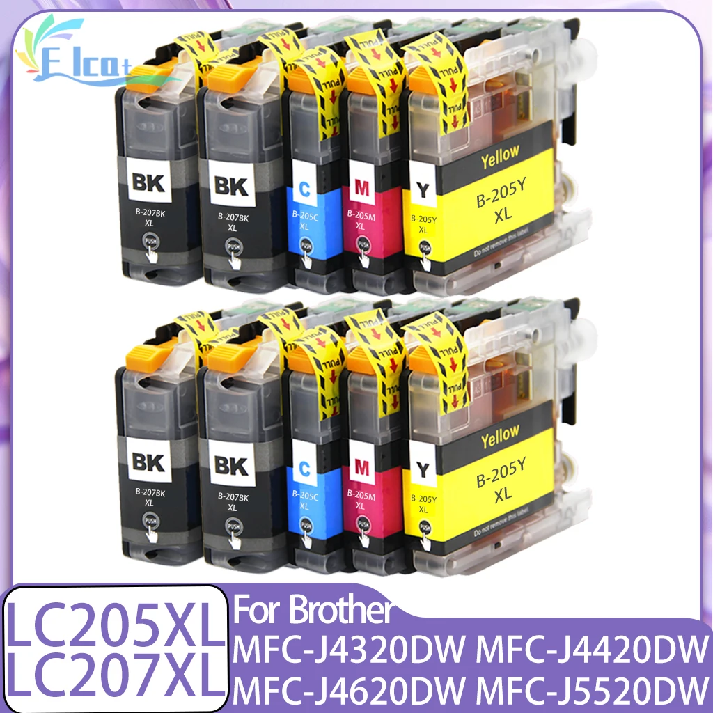 

LC205 LC205XL LC207 LC207XL Ink Cartridge Compatible For Brother MFC-J4320DW MFC-J4420DW MFC-J4620DW MFC-J4320DW J4420DW Printer