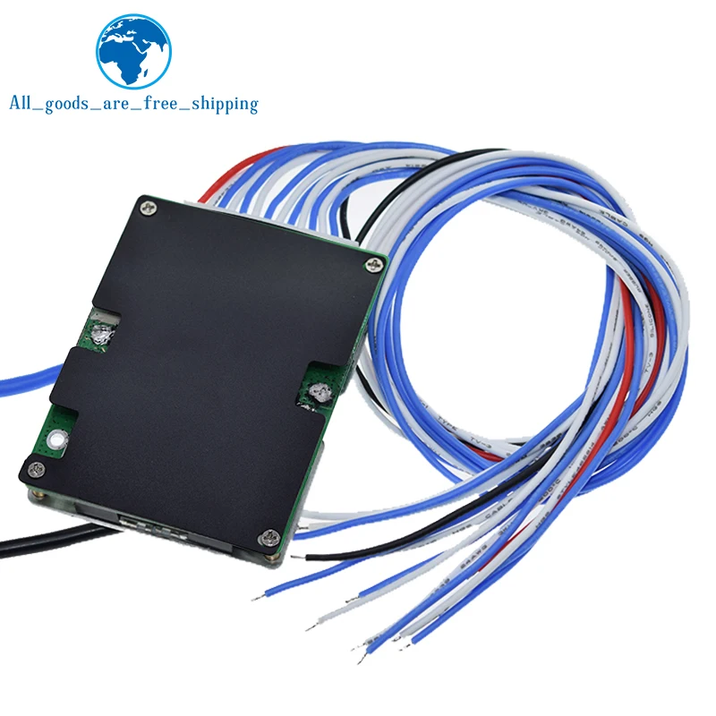 TZT BMS-Lmo ثلاثي ليثيوم أيون بطارية شحن لوحة حماية ، 18650 بطارية مع بالوعة الحرارة ، منفذ مشترك ، 2 في 1 ، 13S ، 48 فولت ، 20A