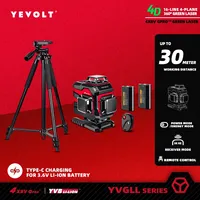 YEVOLT Industrial 16-Line Laser Level YVGLL4XS16 Beam Self-Balancing Self-Leveling Angle Deck Building Long-Term Cost Saving