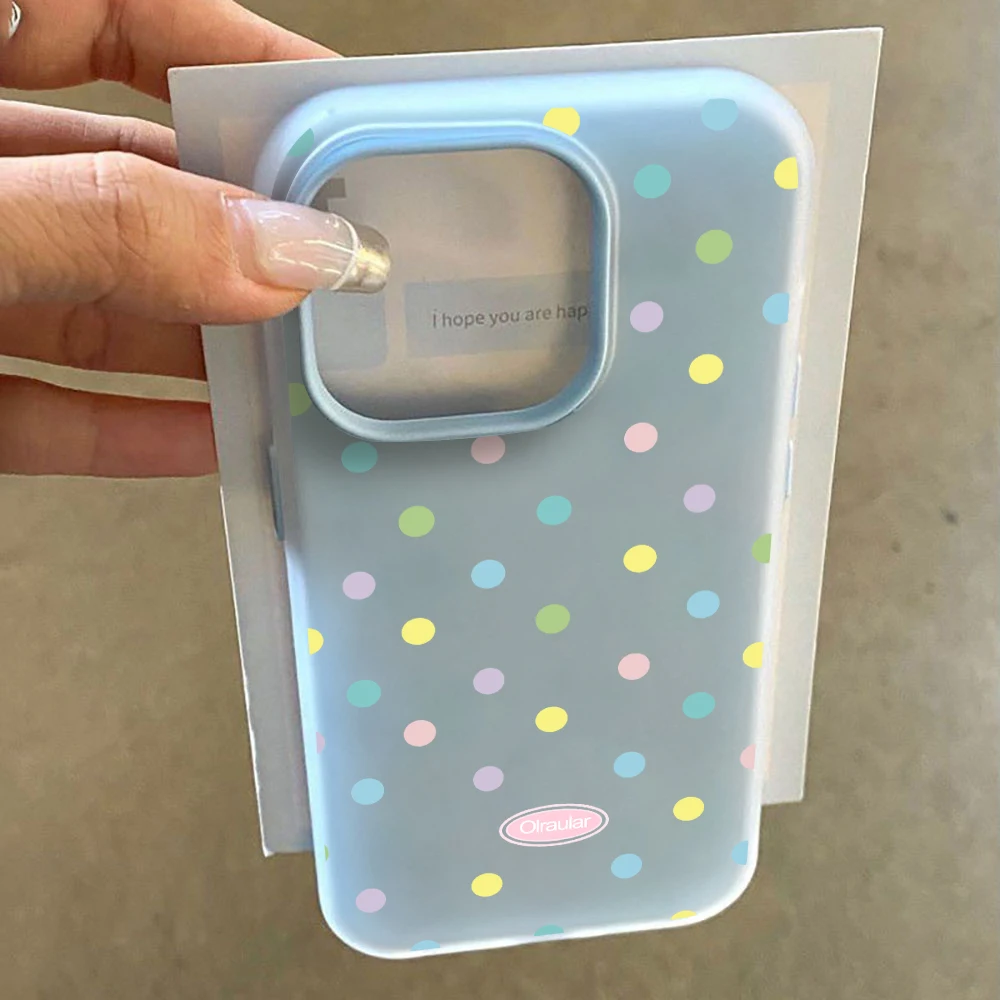 Einfache blaue Polka-Dots-Hülle für Samsung Galaxy S21 S26 S25 S24 S23 S22 Ultra Plus FE, Hülle für A37 A36 A54 A55 A56 Drop Funda – Detail 9