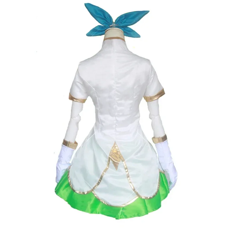 Game LOL Lulu Star Guardian Cosplay Costume Witch Lulu Wig Costumes