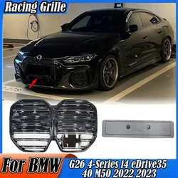 Car Front Bumper Radiator Grilles Fit For BMW G26 4-Series i4 eDrive35 40 M50 2022 2023 Front Racing Facelift Center Grille Kits