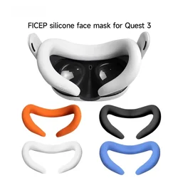 FICEP For Meta Quest 3 Replacement Silcone Face Cover Protective Mask Dust Sweat-Resistant Replaceble for Quest 3 Accessories
