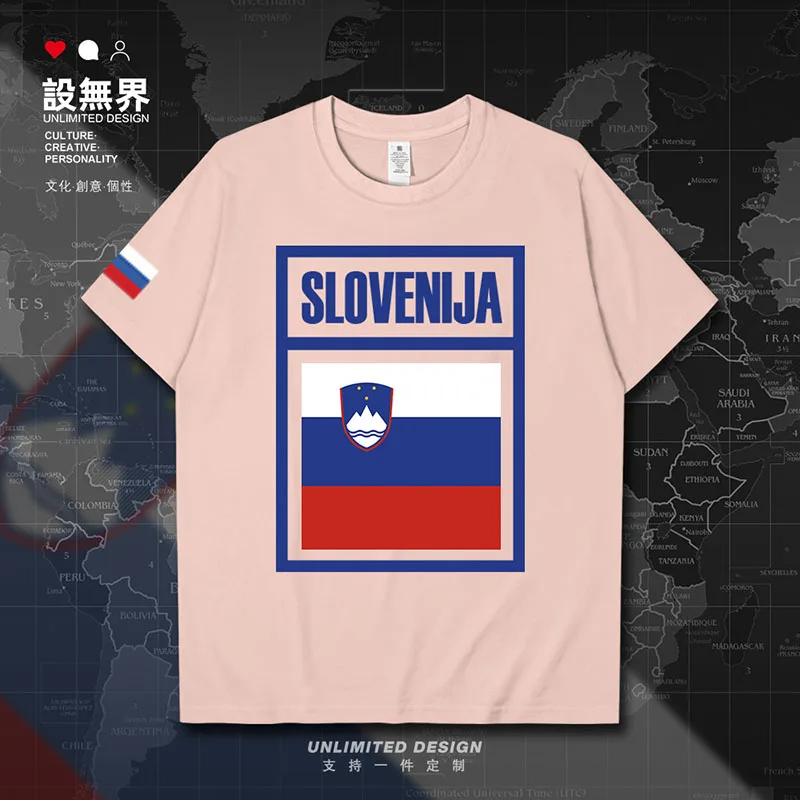 Eslovenia Eslova SVN camiseta para hombre camisetas deportivas moda impresa reunión algodón casual deportes manga corta gimnasios ropa verano
